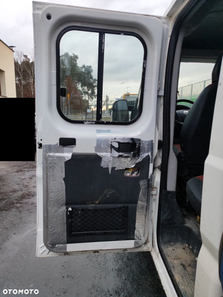 drzwi tył lewe ()boczne) doka Białe kompletne do Fiat Ducato III boxer jumper II 06- DOKA PAKA SKRZYNIA dość ładne - 2