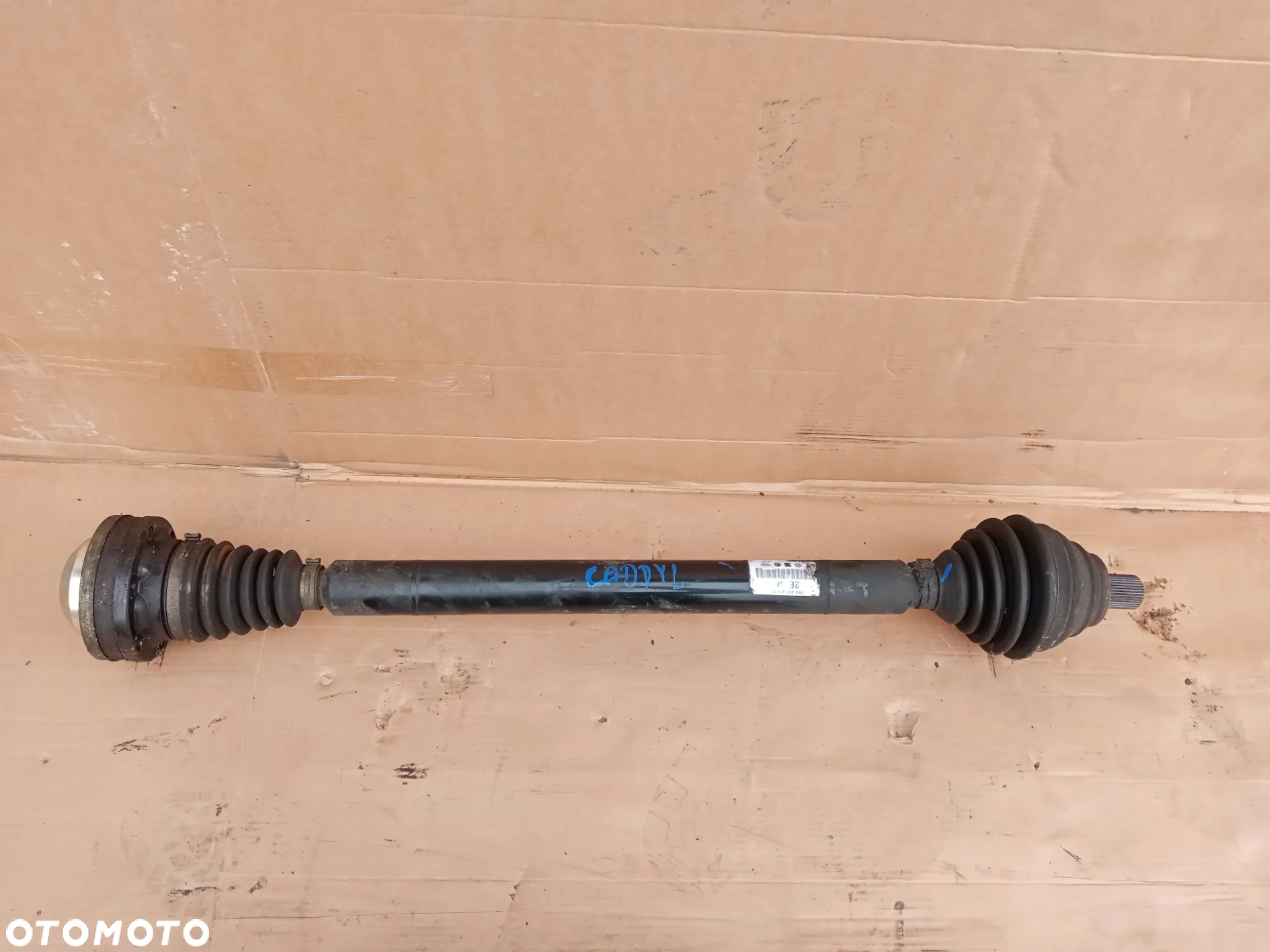 Półoś prawa długa półośka VW Caddy III 1.9 TDI 2K0407272E - 4