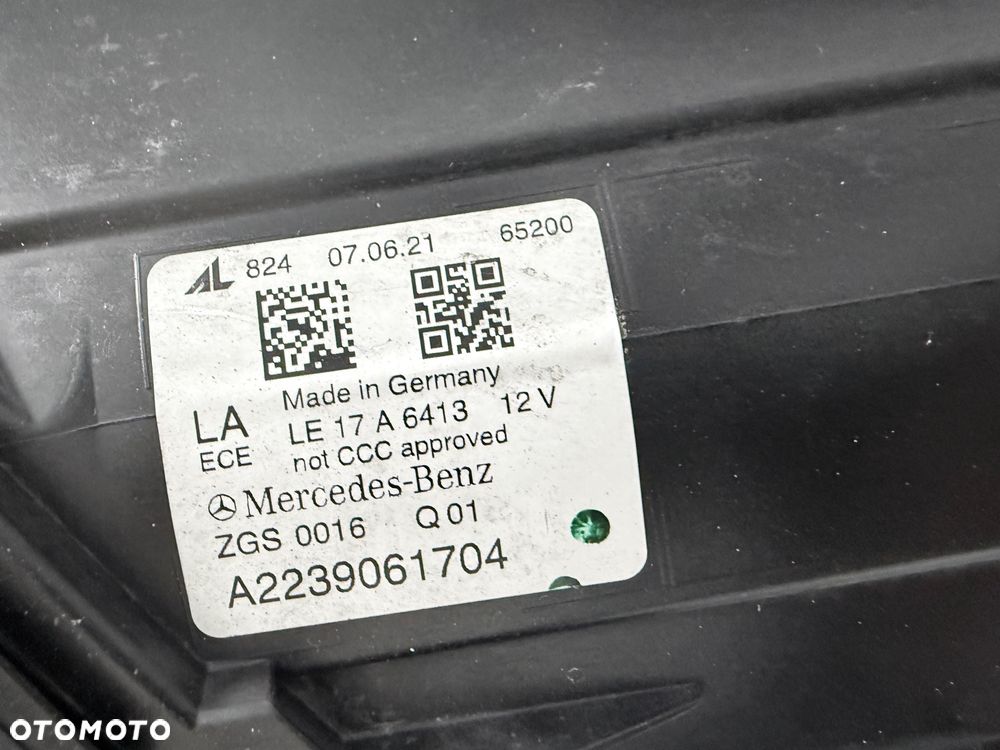 Lampa przednia lewa Mercedes-Benz S W223 A223  Digital light Niebieska - 6