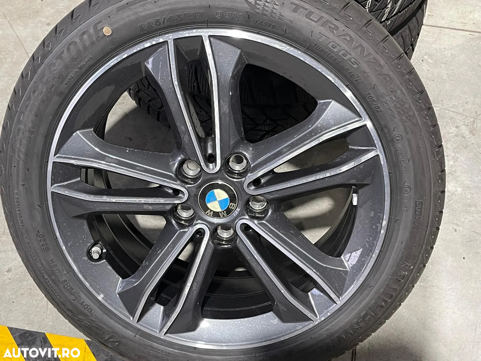 Jante Bmw seria 2 F45 F46 originale 17 inch cu anvelope vara noi - 5