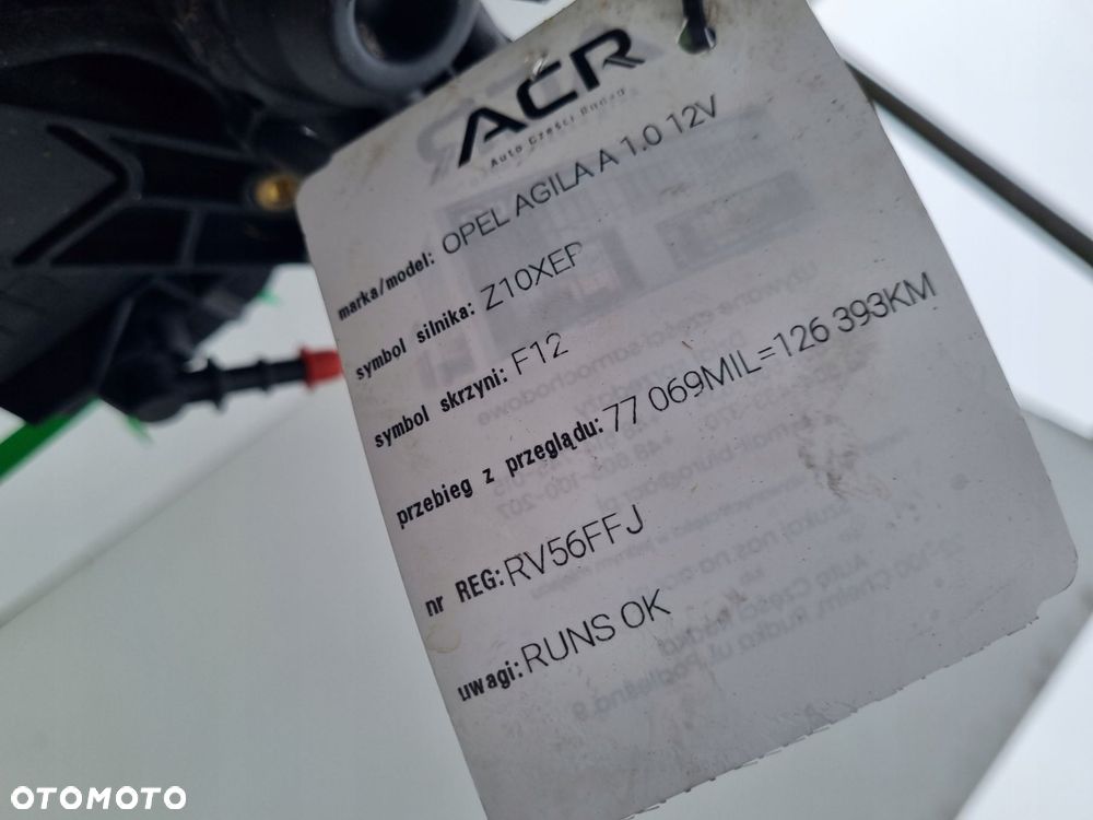 SILNIK KOMPLET Opel Corsa D 1.0 12V 60KM serwisowany 126tyś Z10XEP - 6