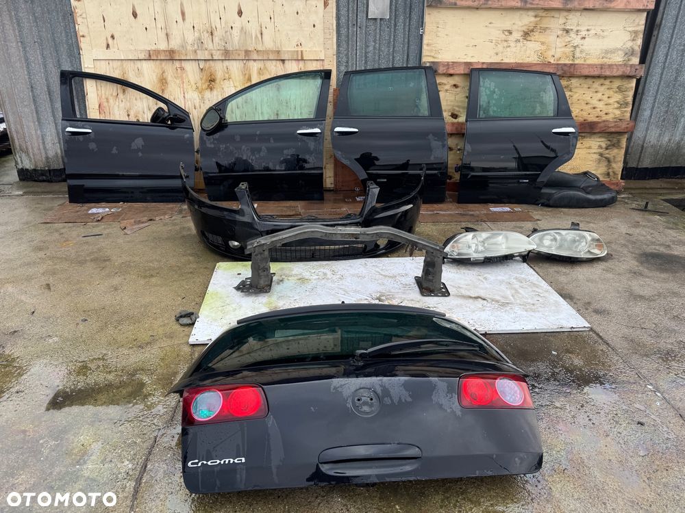 Fiat croma  zderzak przedni przód drzwi prawe lewe przód ty przednie tylne belka przód przednia maska klapa tył klapa bagażnika lampy przednie - 3