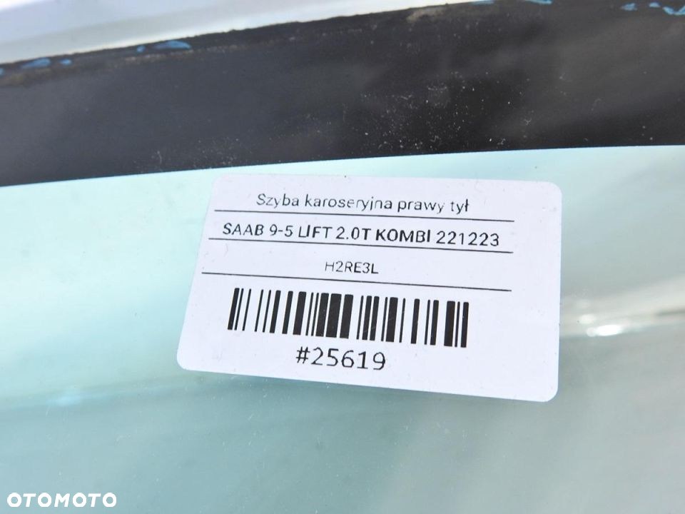 SZYBA KAROSERYJNA PRAWY TYŁ SAAB 9-5 KOMBI - 6