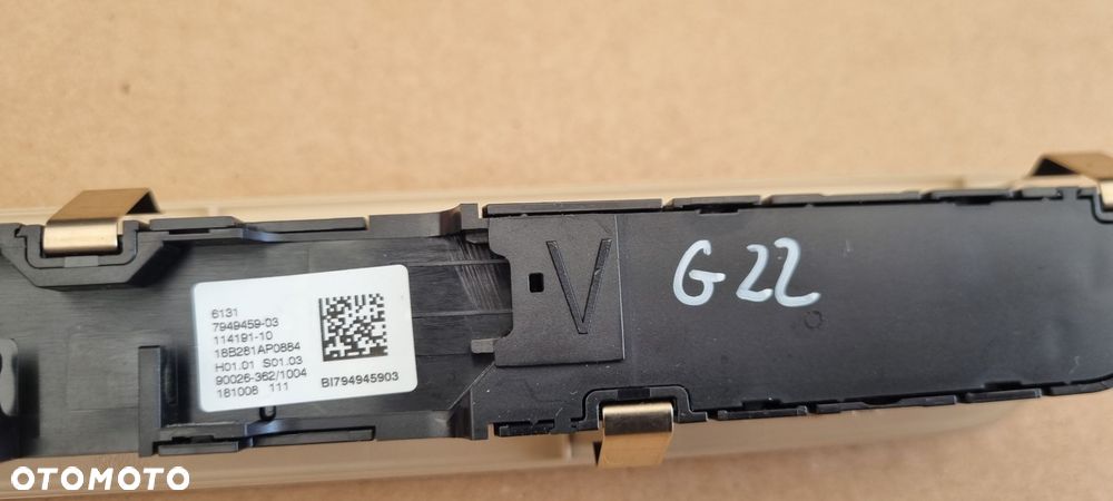 BMW 4 G22 G23 2020- Panel radia oryginał przełącznik radia oryginał - 6