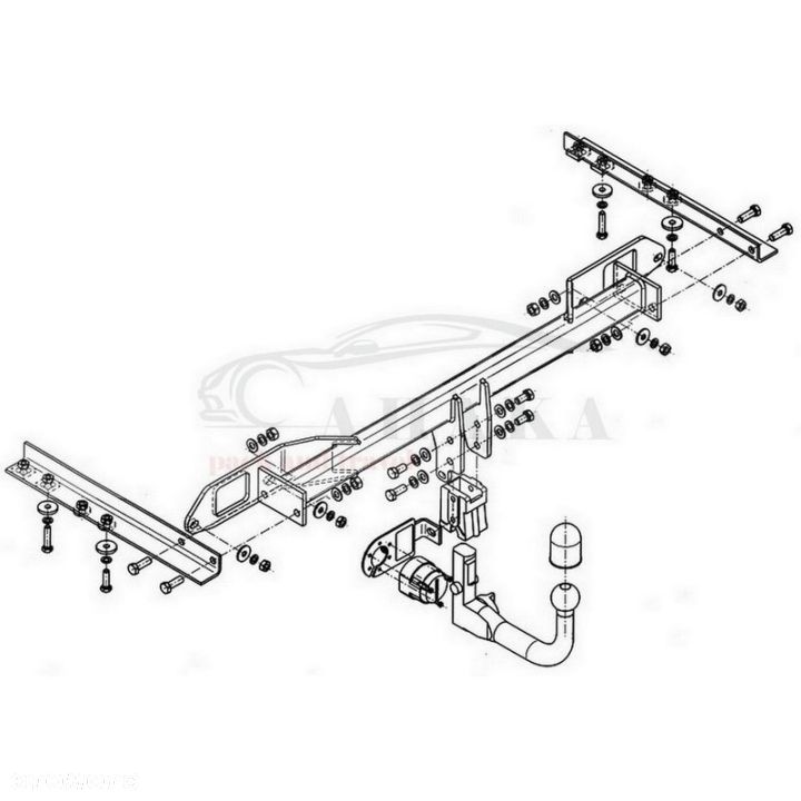 Hak Holowniczy Wypinany Automat Do Saab 9-5 Sedan 2010-2012 - 4