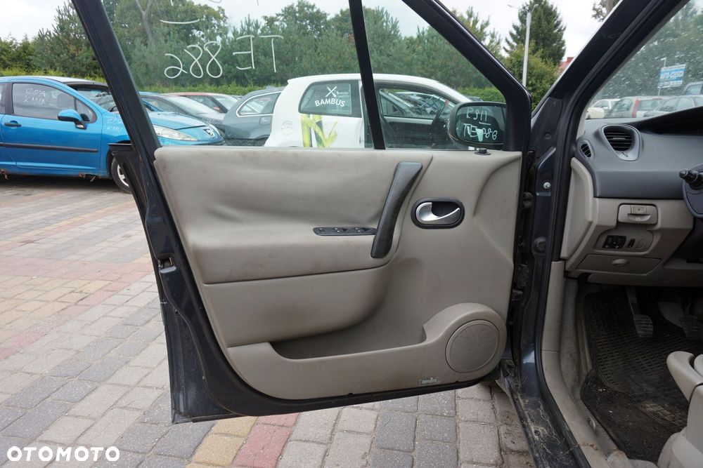 DRZWI PRZEDNIE LEWE SCENIC II PH1 NV676 CZARNY RENAULT 2004-2006 - 9