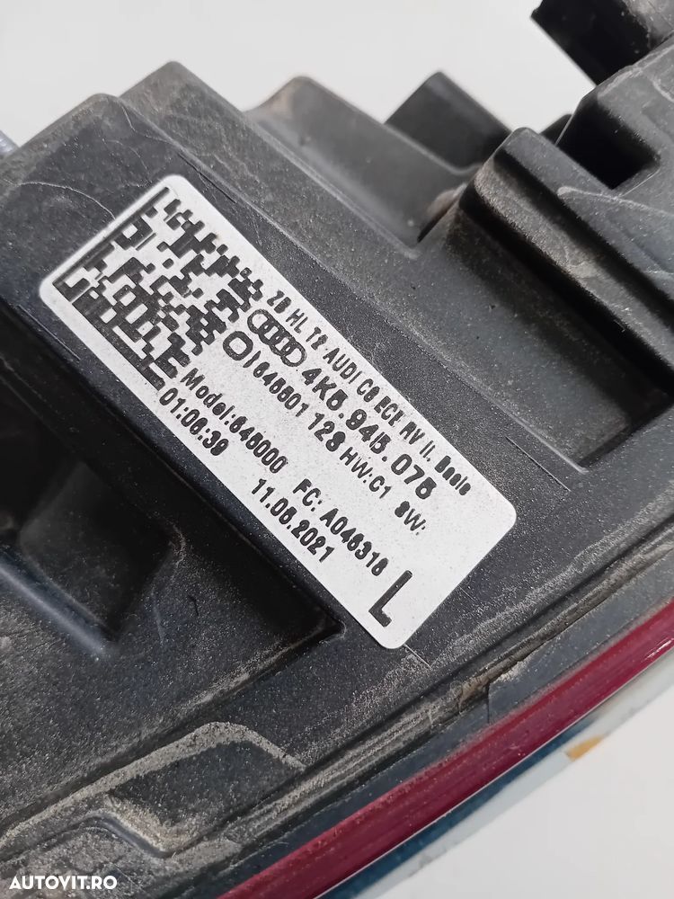 Stopuri Lampa Stop Tripla Stanga Dreapta Audi A6 4K C8 An 2018-2024 Cod 4K5945075 4K5945076 - 8