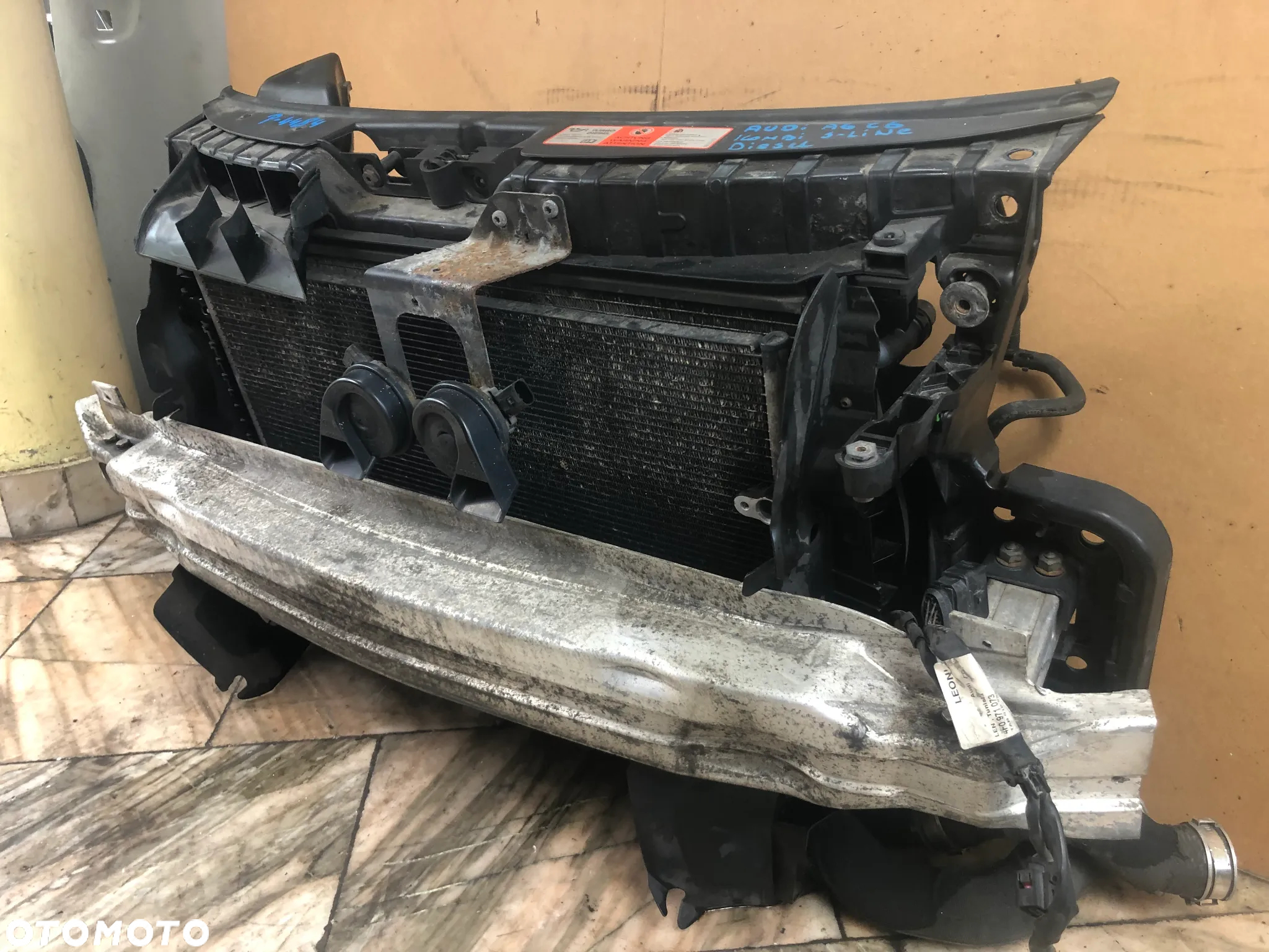 Pas Przedni Wzmocnienie Czołowe Chłodnice Wentylatory Audi A6 C6 Lift 3.0 TDI - Gwarancja Wysyłka Montaż - 2