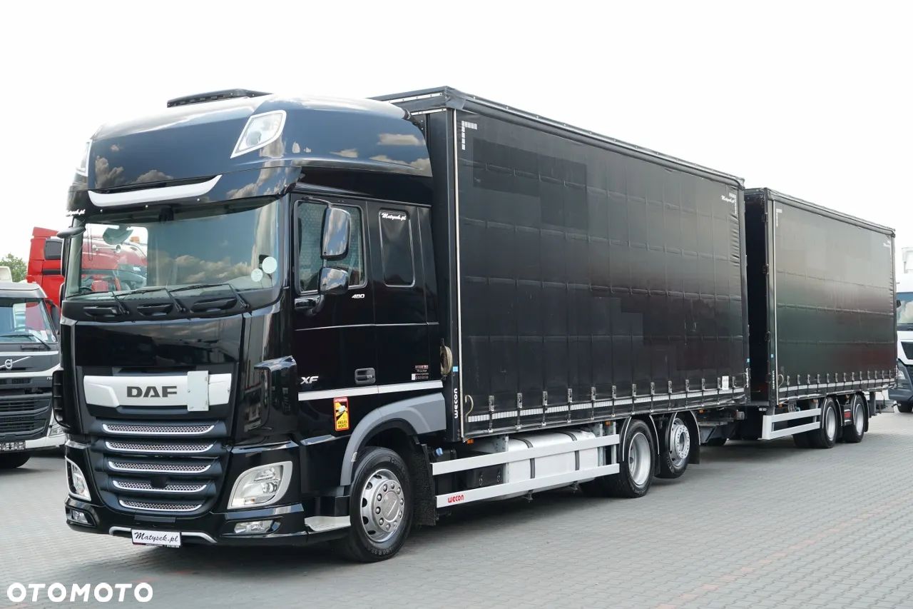 DAF XF 480 / ZESTAW TANDEM / 120 M3 / PRZEJAZDOWY / KLIMA POSTOJOWA / 2019 ROK / PO KONTRAKCIE SERWISOWYM - 1