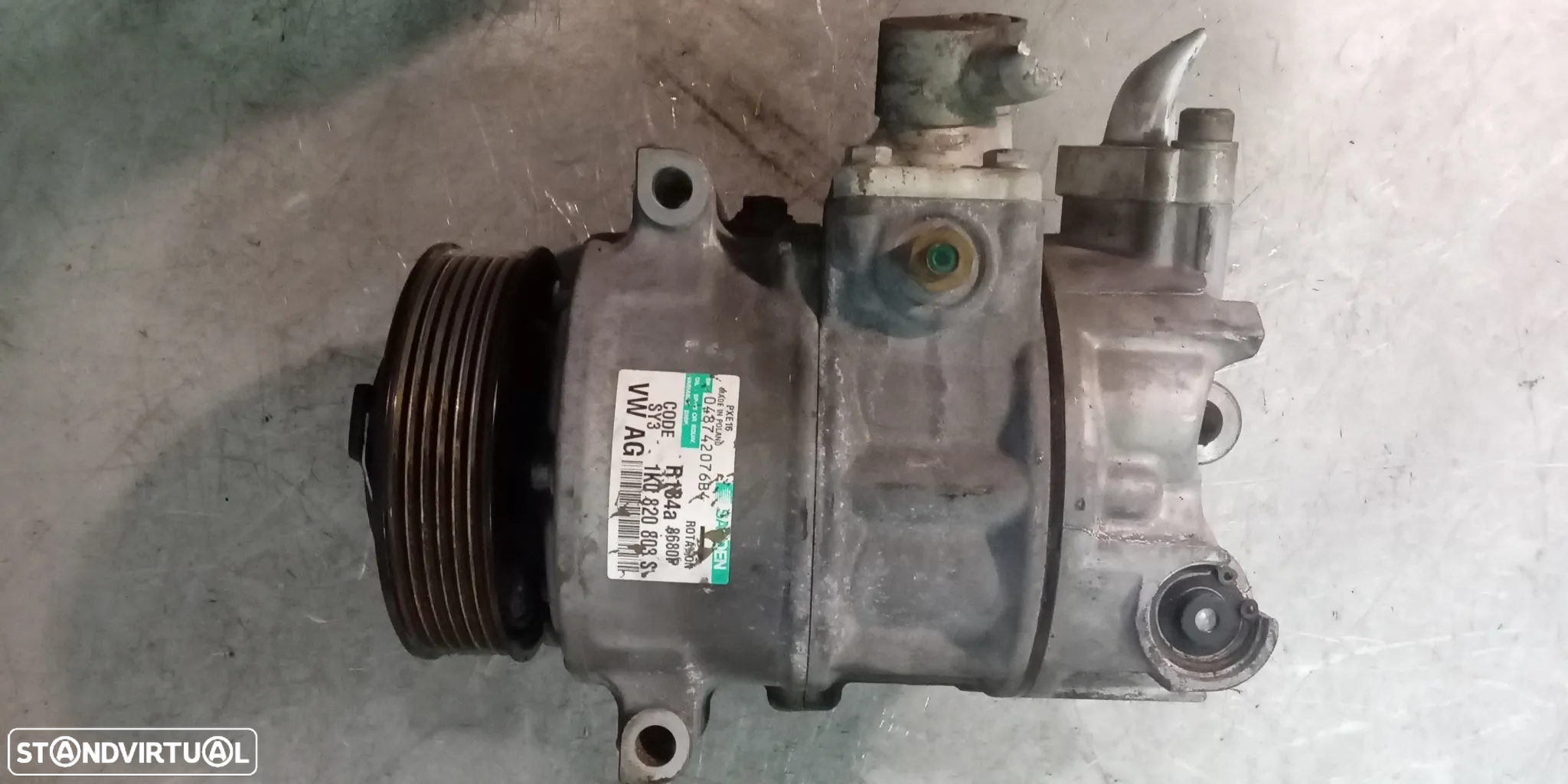 COMPRESSOR AC VOLKSWAGEN GOLF V PASSAT AUDI A3 8P LEON 19TDI 1K0820803F 447180-4347 6Q0820803J 447180-7285 447180-4344 1K0820803S 1K0820859F PXE16 - 6