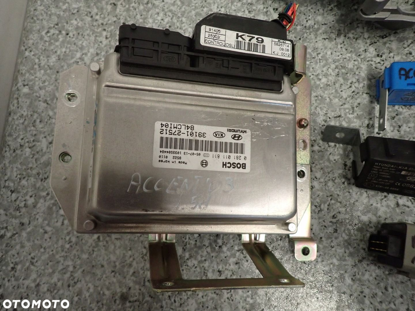HYUNDAI ACCENT 02-05 ZESTAW STARTOWY KOMPUTER STACYJKA - 2