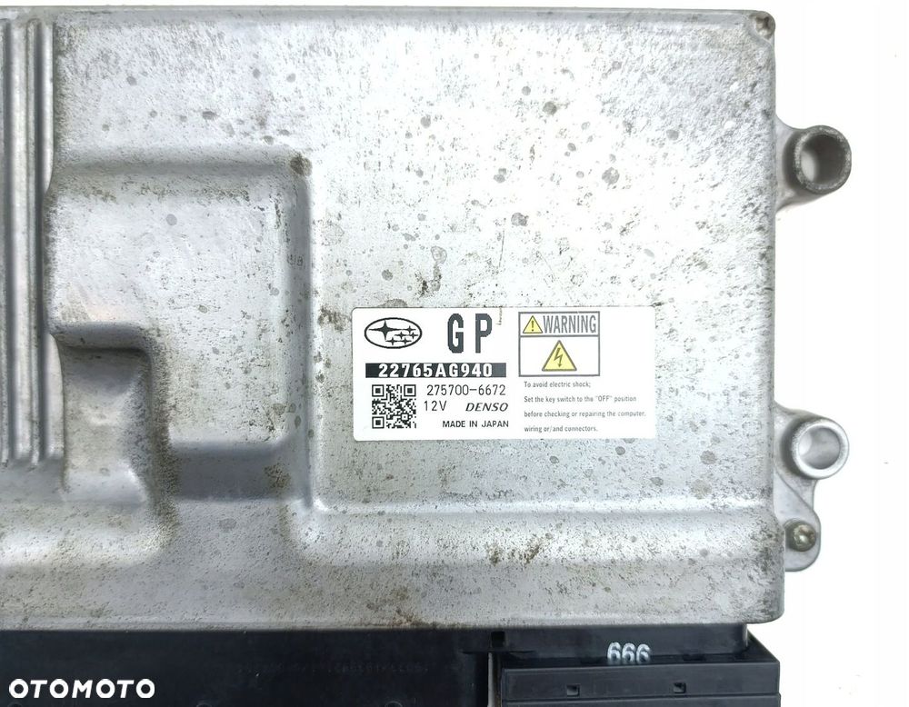 KOMPUTER SILNIKA STEROWNIK SUBARU OUTBACK V 2,0 D 22765AG940 - 2
