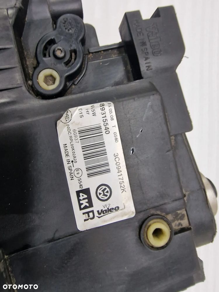 VW PASSAT B6 LIFT 08- PRAWY BI-XENON BIXENON PRAWA LAMPA PRZEDNIA PRZÓD , NR 3C0941752K / 3C0941752 K , NR AUKCJI LL371 - 11