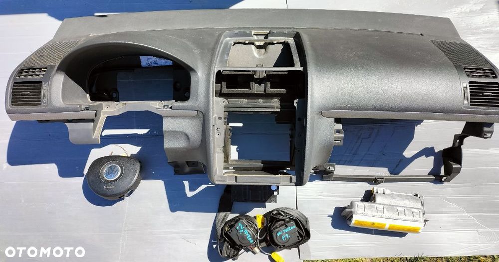 VW TOURAN 1T KOMPELT PODUSZEK AIRBAG DESKA KONSOLA KIEROWCA PASAŻER ORYGINAŁ DEMONTAŻ - 2