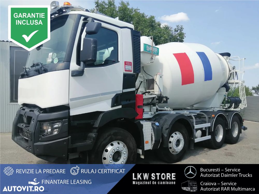 Renault C 430 8x4 Betoniera/Beton Mixer 9m3, TOP !!! - 2