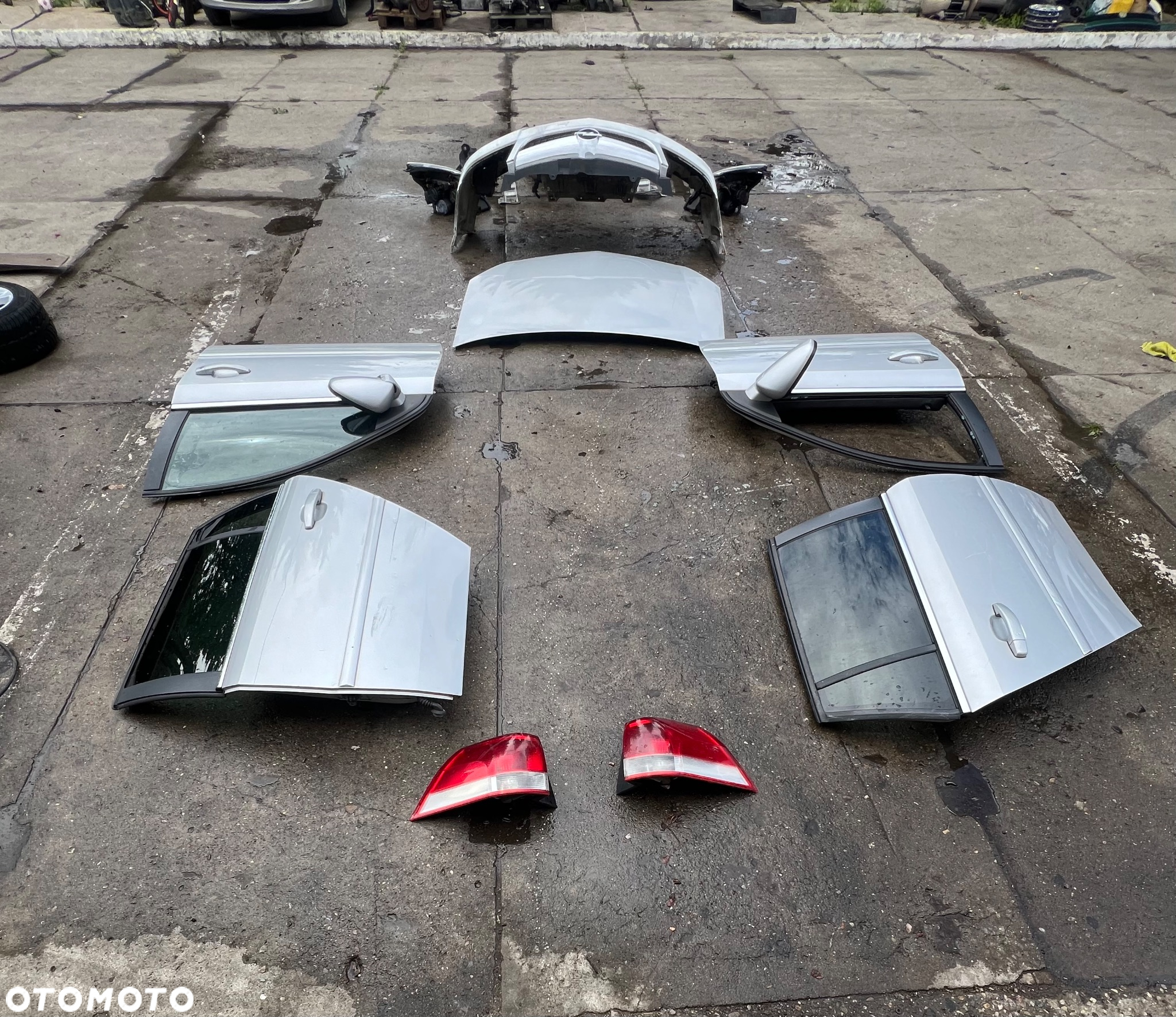 Opel Vectra c lift pas przedni chłodnica zderzak przód drzwi przednie prawe Lewe tylne prawe lewe maska lampy  przód lampy tył - 4
