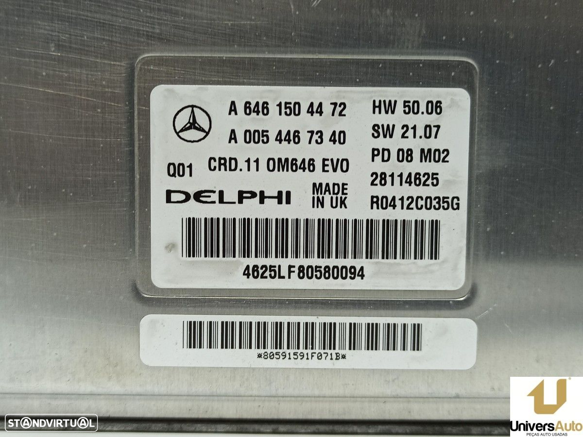 CENTRALINA DO MOTOR UCE MERCEDES CLASE C (W204) BERLINA C 200 CDI (204.007) - 4