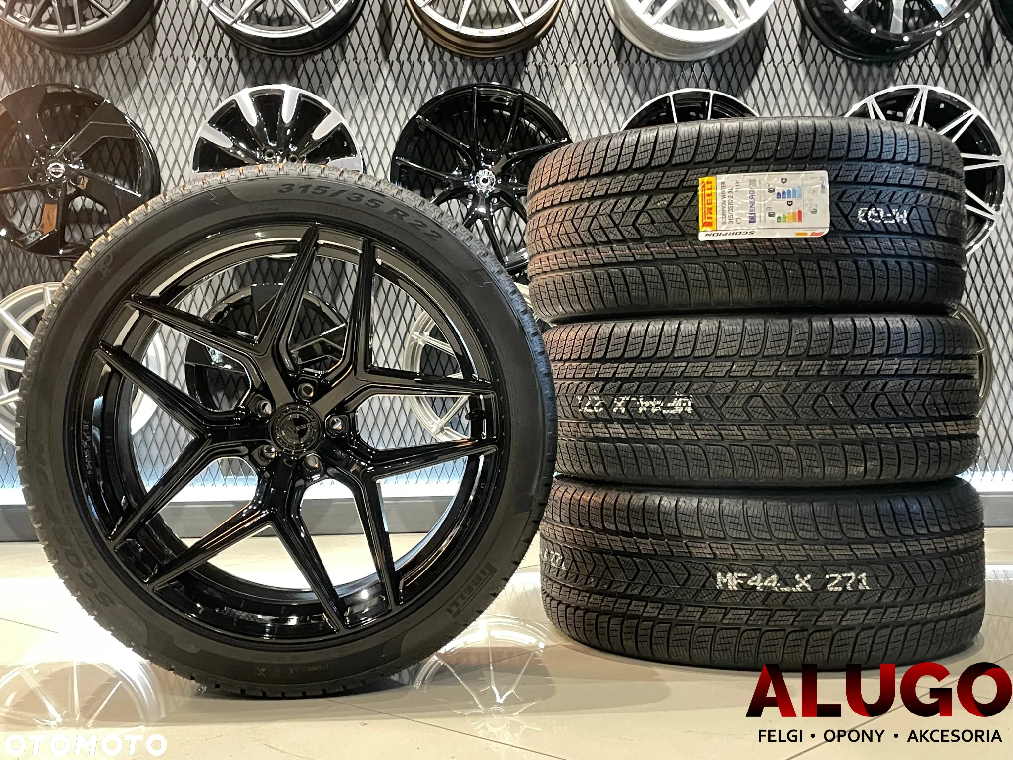 Kompletne Koła 22 Blank CVR2 Chrysler 300C Jaguar F-Pace Range Rover Velar  Volvo XC60 XC90 EX90 - 7