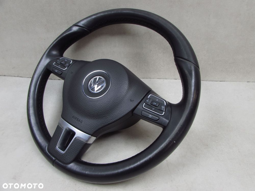 VW PASSAT B7 10-14 KIEROWNICA SKORA MULTIFUNKCJA PODUSZKA AIR BAG - 2