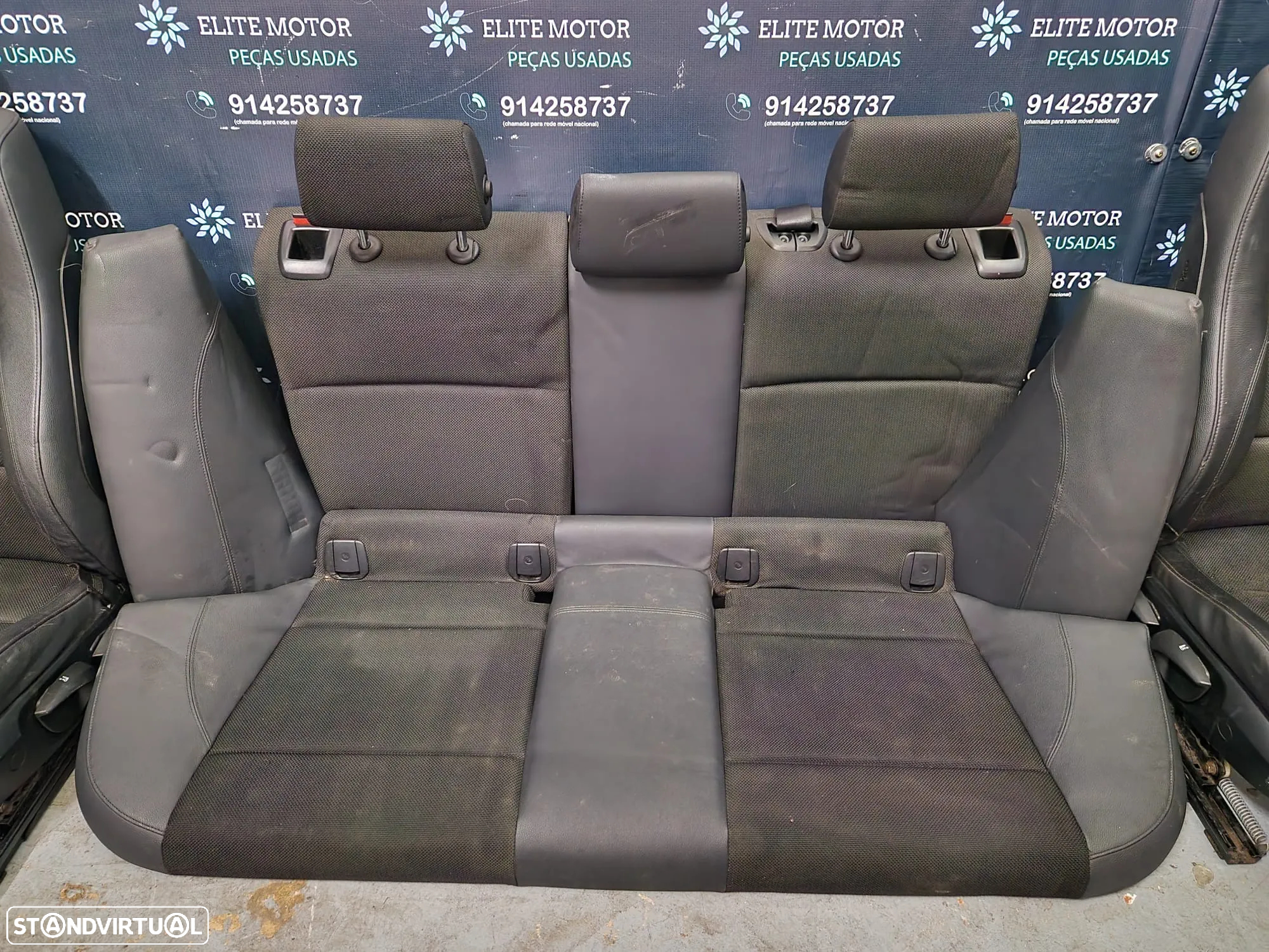 Jogo de bancos usados BMW SERIE 1 PACK M E87 E81 5 PORTAS PELE TECIDO - 7