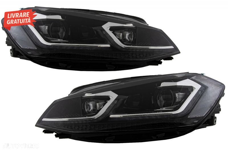 Grila Centrala cu RHD Faruri LED Semnal Dinamic VW Golf 7.5 VII Facelift (2017+) G- livrare gratuita - 6