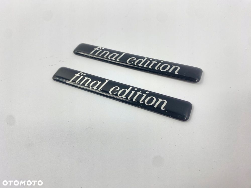 EMBLEMAT ZBACZEK NAPIS FINAL EDITION LISTWA BOCZNA BŁOTNIKA MERCEDES W124 - 3