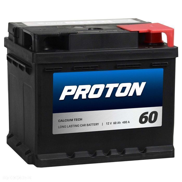 Akumulator PROTON 60Ah 480A EN PRAWY PLUS wysoki - 1