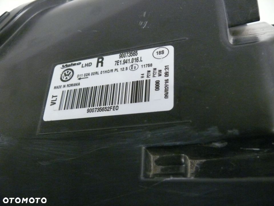 LAMPA PRZEDNIA PRAWA VOLKSWAGEN TRANSPORTER T6 7E 2015 2019 - 5