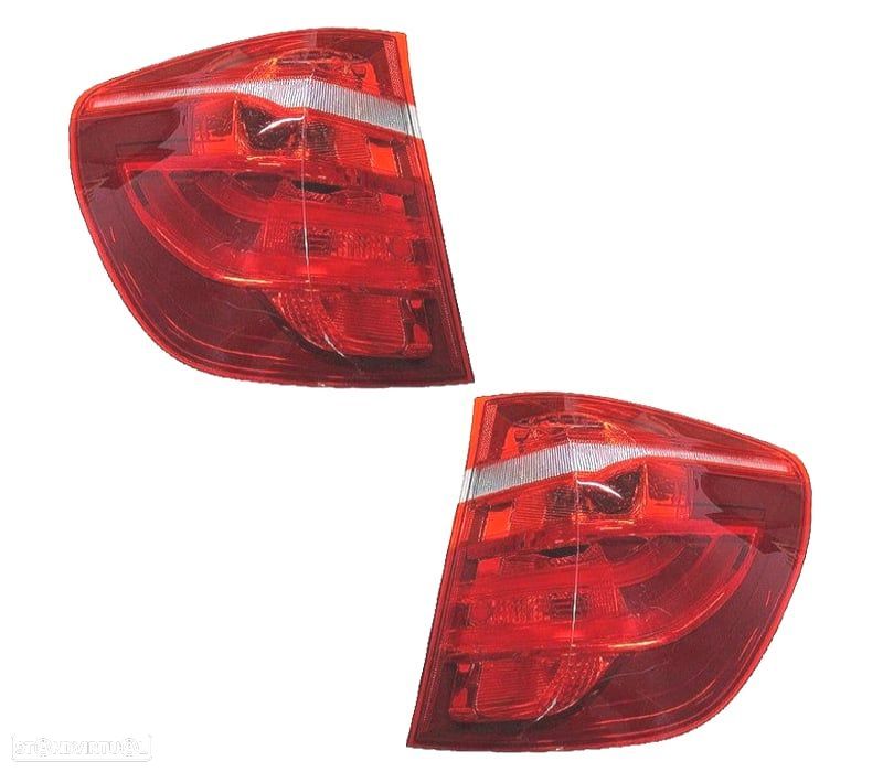 FAROLINS PARA BMW X3 F25 11-13 BRANCO LED VERMELHO - 1