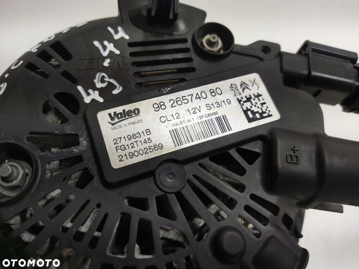 ALTERNATOR CITROEN DS 3 DS3 CROSSBACK 1.2 THP 2019-2022 9826574080 - 5