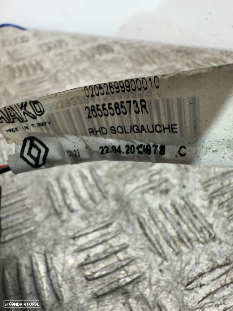 .Conjunto Farolins Mala Tras Traseiro Esquerdo Direito Original Renault Clio 4 MK4 265556573R 265507526R 2011 - 2020 - 12