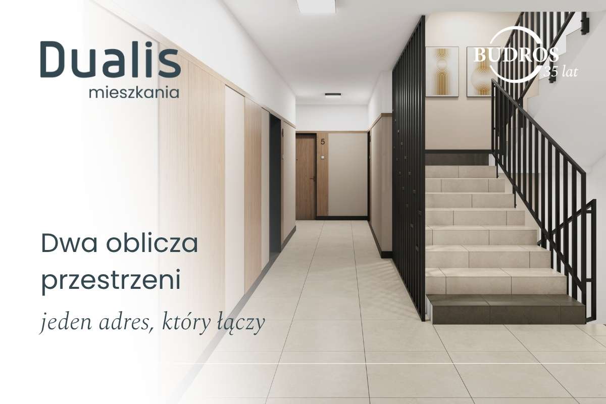 Dualis, 3 pokoje z wykończonym balkonem, pomalowane ściany, A08