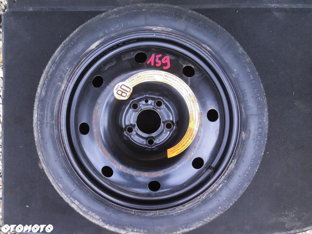 ALFA ROMEO 159 ORYGINALNE KOŁO DOJAZDOWE ZAPASOWE DOJAZDÓWKA 17" CONTINENTAL 125/80/R17 5X110 BRERA - 1