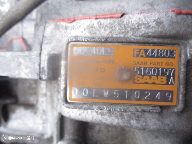 Caixa Velocidades 5160197  FA44803  00LW510249  51601197A SAAB 93  YS3D 2001 2.0 Turbo 150CV 5P CINZA GASOLINA AUTO - 4