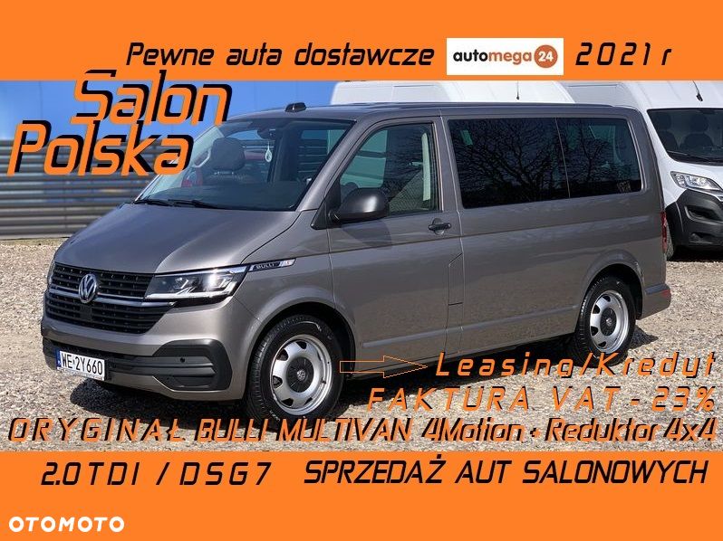 Volkswagen TRANSPORTER T6.1, DSG 4Motion, T6 4x4 plus reduktor napędów, Model BULLY MULTIVAN DELUX ORYGINAL, Światła LED, Fotele obracane kapitańskie, Dynamiczne zawieszenie komfortowe, 3 strefowa klimatyzacja, Felgi specjalne, Pakiet akustyczny, Stolik CAMPER - 2