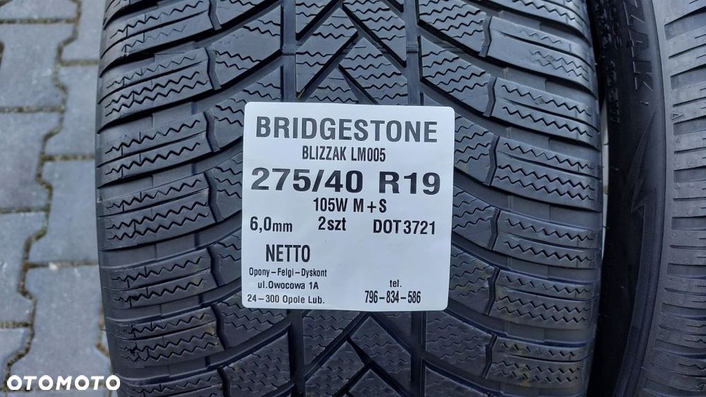 Opony Bridgestone 275 40 R19 - 2
