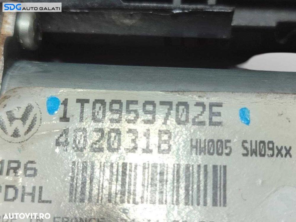 Motoras Macara Electrica pentru Geam Sticla Usa Portiera Dreapta Fata Volkswagen Touran 2003 - 2010 Cod 1T0959702E, 1K0959792K [A1011] - 3