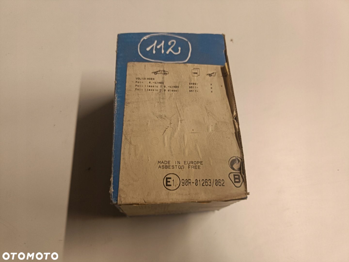 VW Polo III PRZEDNIE KLOCKI HAMULCOWE przód 634281 - 1