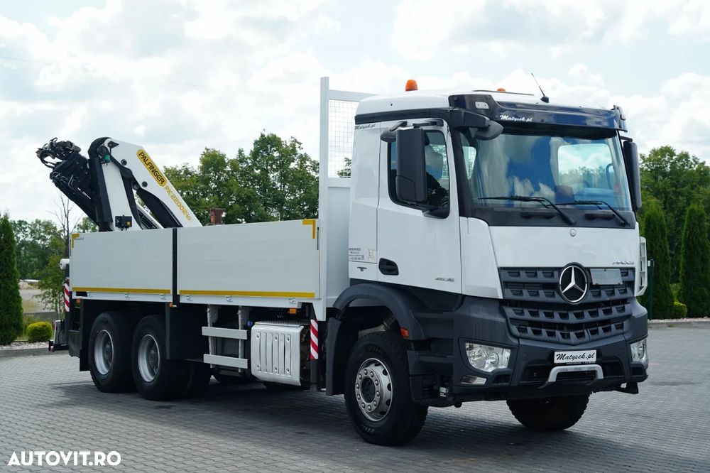 Mercedes-Benz AROCS 2636 / 6x4 / LIVRARE - 6,3 M / PALFINGER PK 22002- EH D- 15 M / MAX. CAPACITATE DE ÎNCĂRCARE 5.700 KG / ROTARE / TELECOMANDĂ / EURO 6 - 12