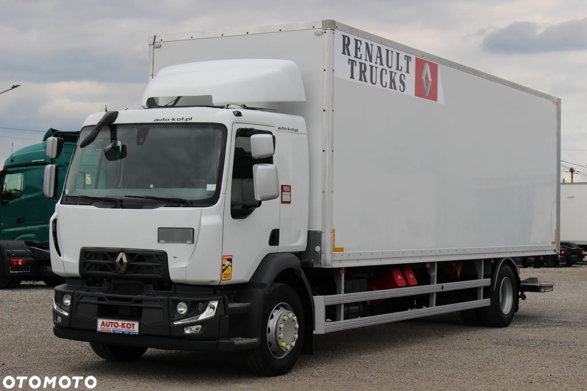 Renault D19 *280KM*/ KONTENER + WINDA /21 PALET / KLIMA / OPONY 80%/SERWIS FR/ SUPER STAN / - 6