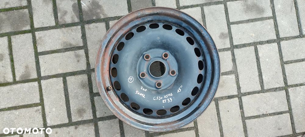 FELGI STALOWE 5x112 6,5Jx15 CALI ET33 AUDI A4B6 B7 2 SZTUKI PARA - 2