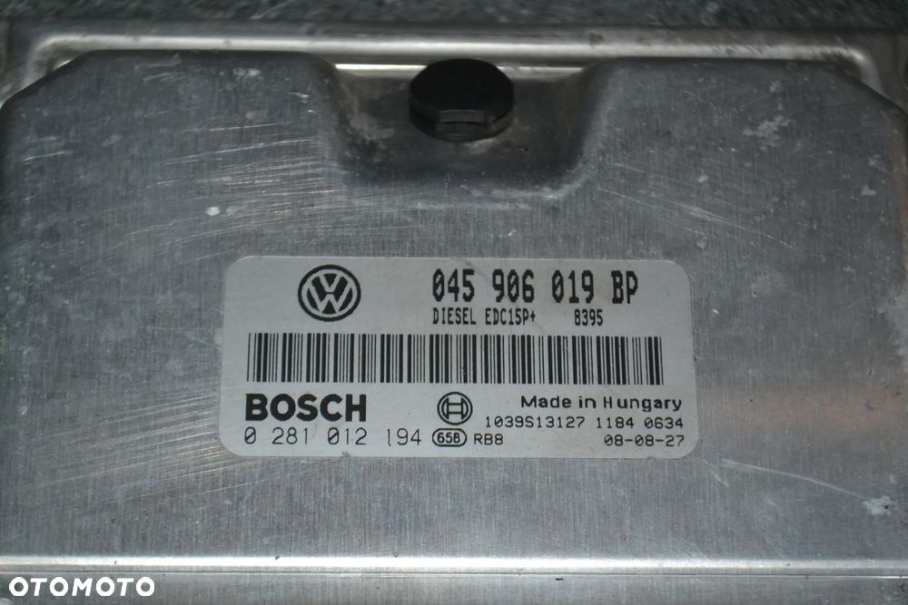 VW AUDI SEAT SKODA 1,4 TDI KOMPUTER STEROWNIK SILNIKA 045906019BP 0281012194 - 2
