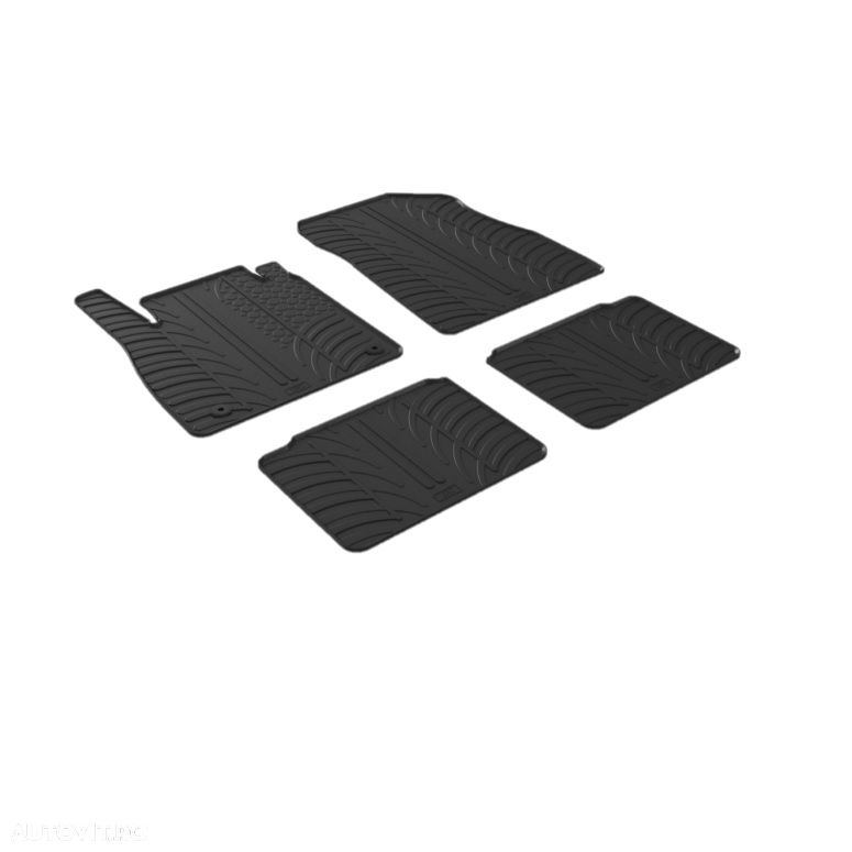 Set covorase auto din cauciuc pentru Nissan Micra 07.2017->, Gledring, 4 buc.