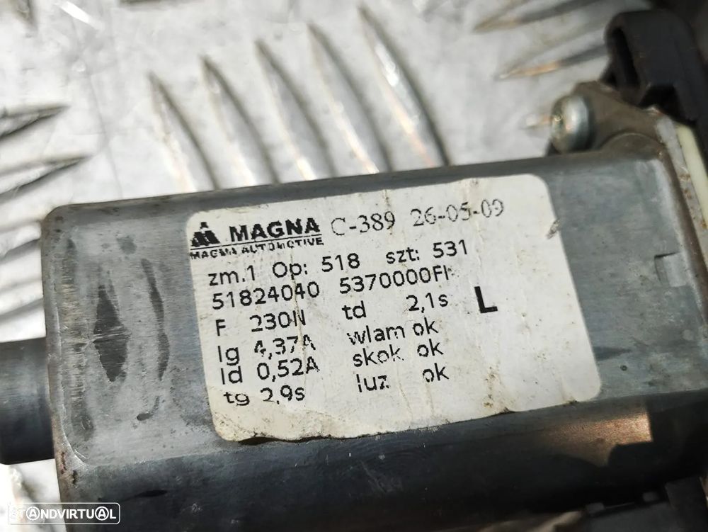 Elevador vidro porta esquerda Fiat 500 - 3