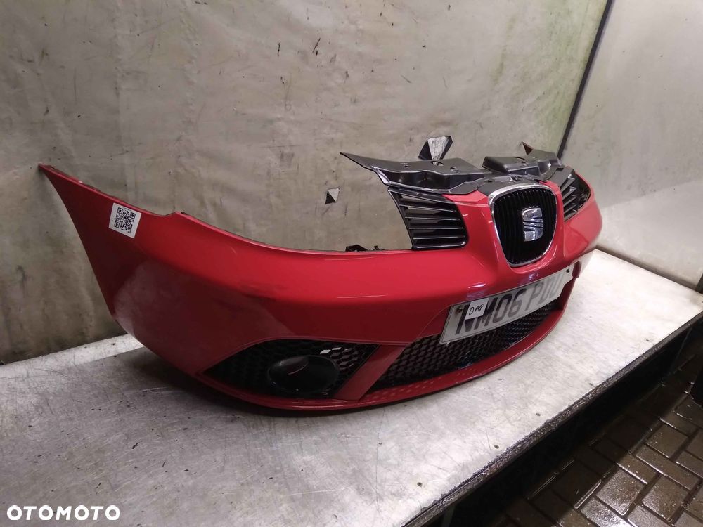 ^ ZDERZAK PRZÓD PRZEDNI SEAT IBIZA 3 III LIFT FL LS3H CZERWONY HALOGENY - 3