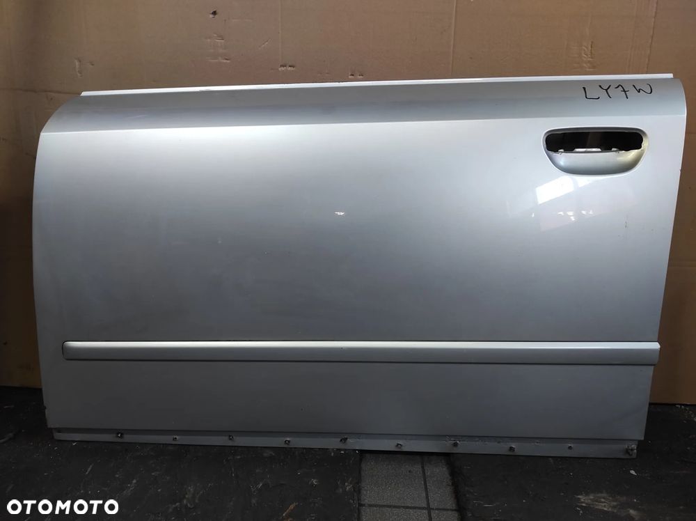 DRZWI LEWE PRZEDNIE LEWY PRZÓD AUDI A4 B6 LY7W SRBRNE WYSYŁKA !!! - 1