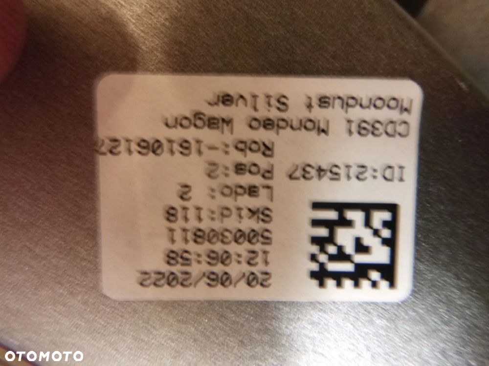 ford mondeo mk5  kombi zderzak kolor srebrny moondust silver 436 tył tylny - 2