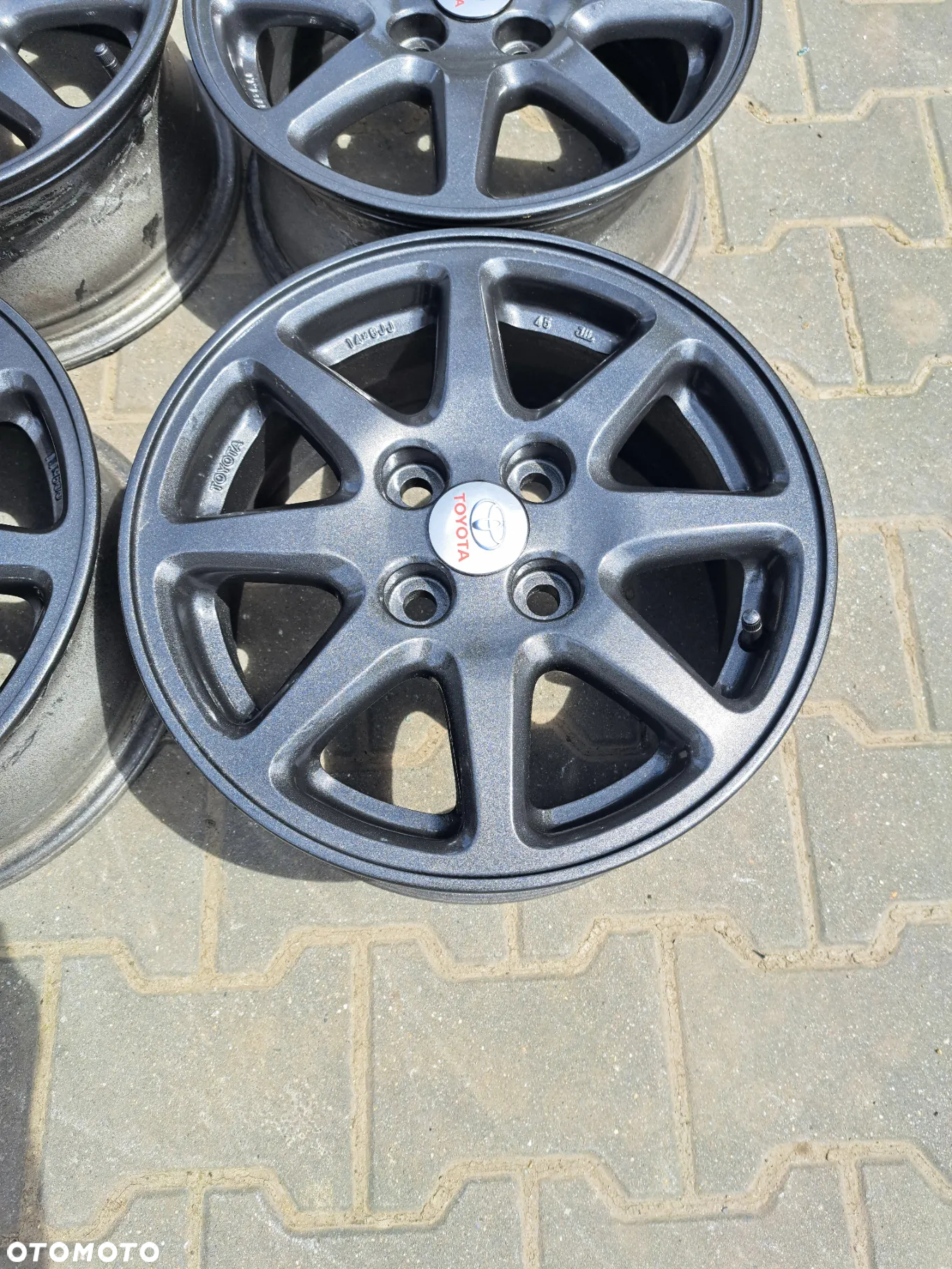 Alufelgi Toyota Aygo Yaris 14 cali 4x100 Peugeot 108 Citroen C1 - 3