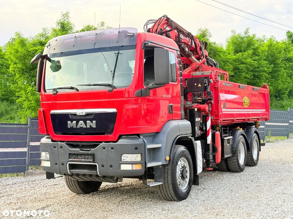 MAN * MAN 26.360 TGS * HDS Kran Atlas 240.2 * 6x6 * Kiper Wywrotka Meiller* Kosz Łyżka * Energetyka * - 3
