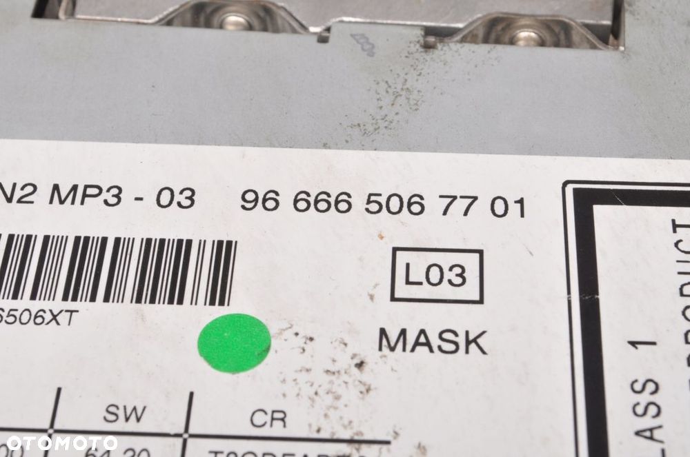 PEUGEOT 3008 RADIO CD MP3 9666650677 - 3